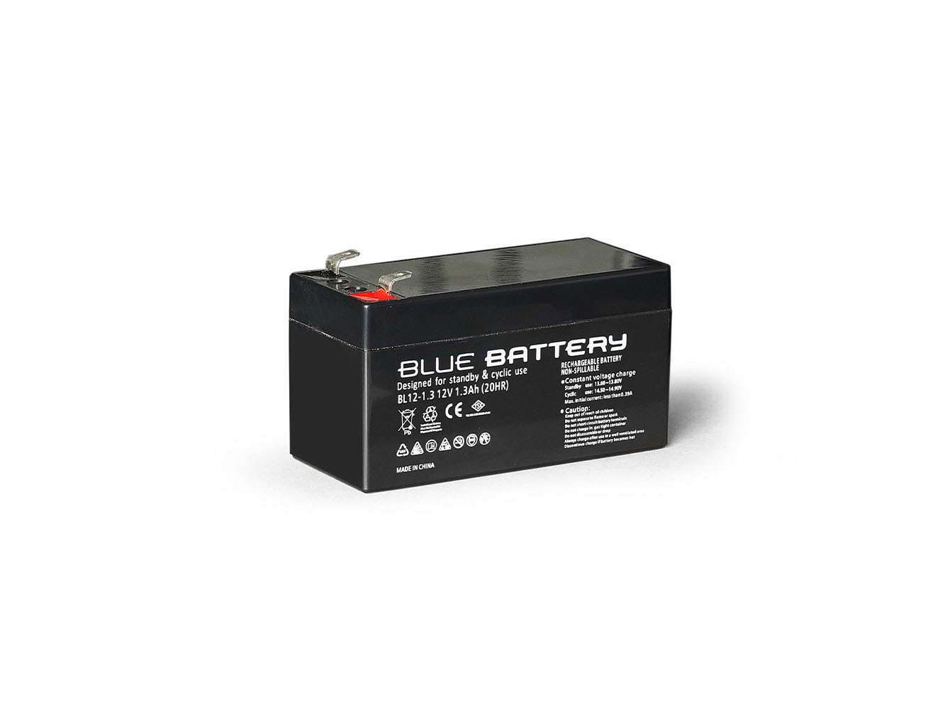 Blue Battery 12 Volt 1.3 Amper Bakımsız Kuru Akü