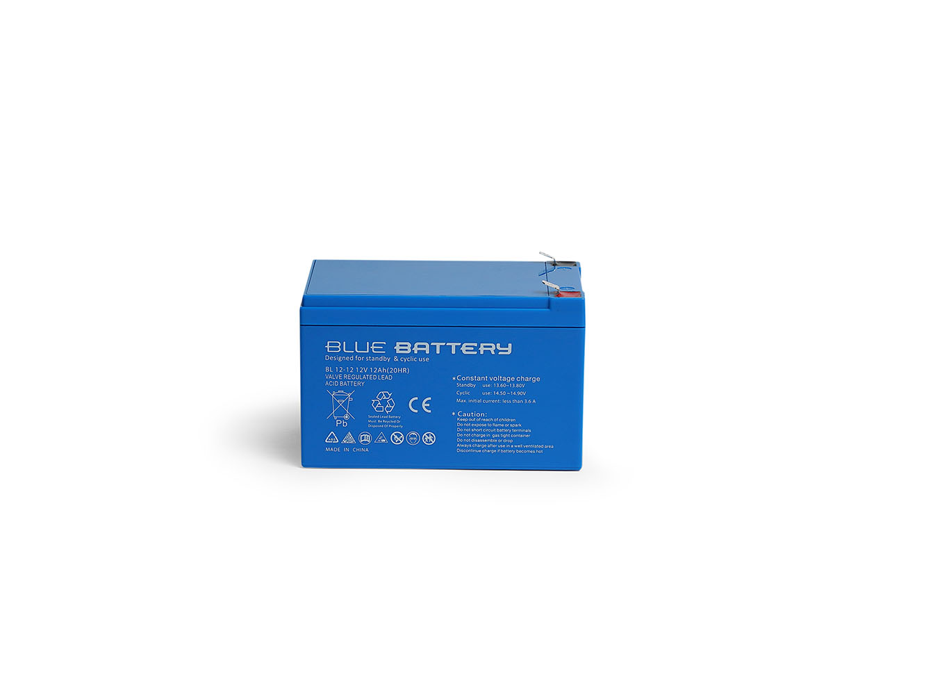 Blue Battery 12 Volt 12 Amper Bakımsız Kuru Akü
