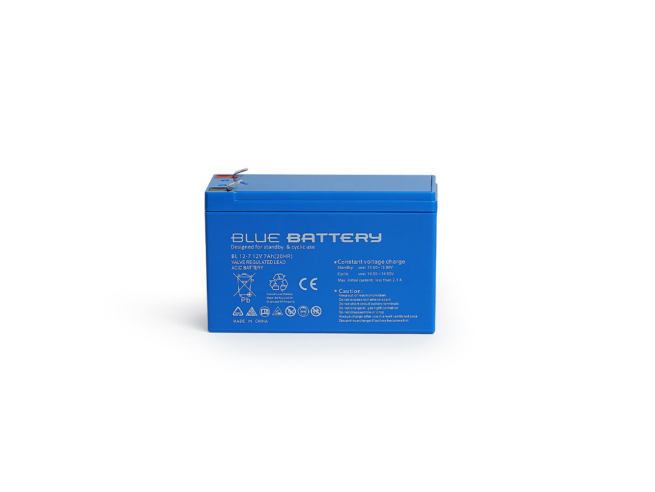 Blue Battery 12 Volt 7 Amper Bakımsız Kuru Akü