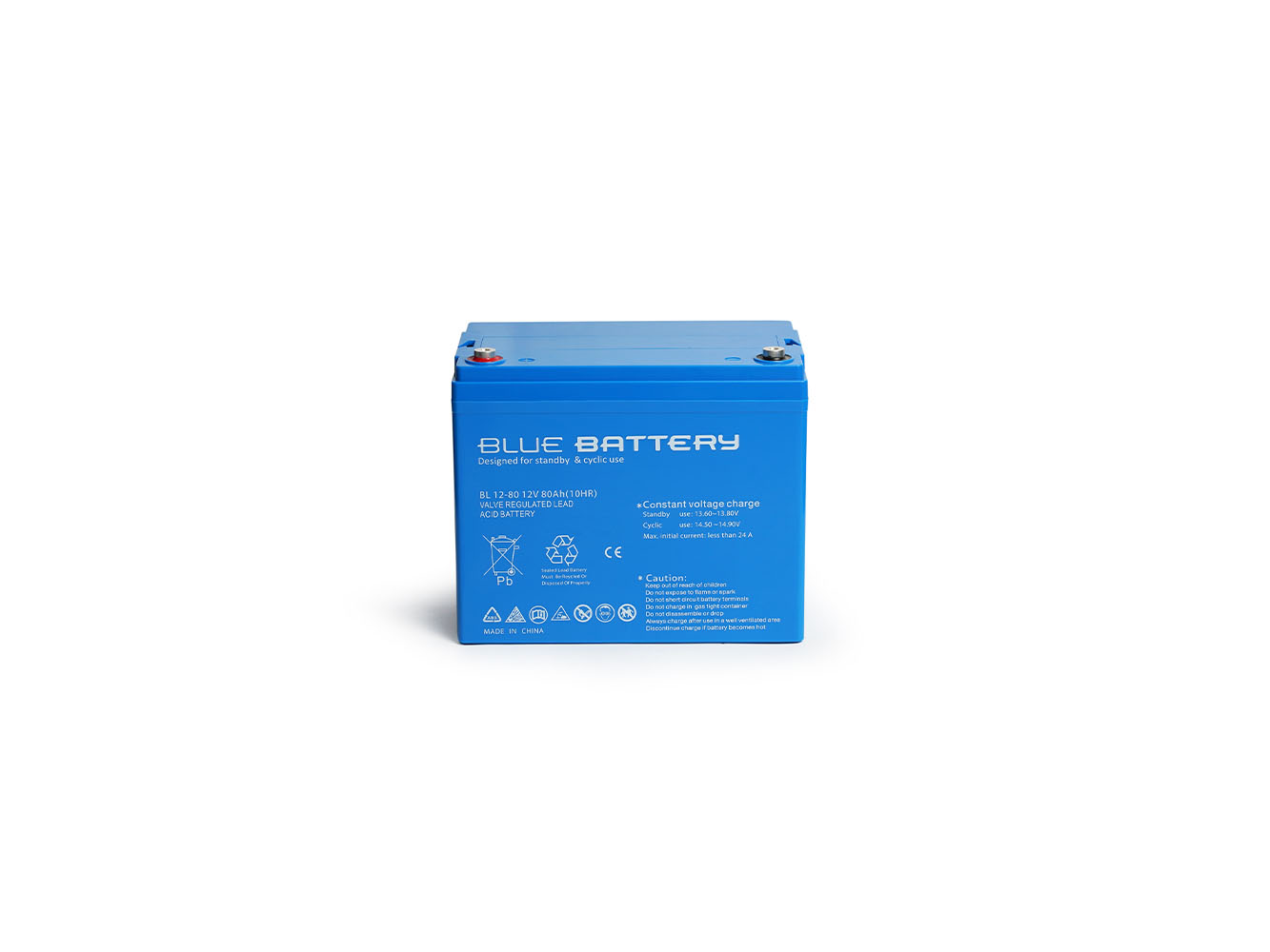 Blue Battery 12 Volt 80 Amper Bakımsız Kuru Akü